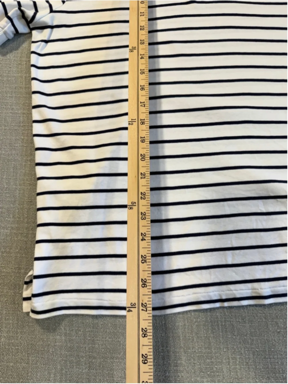 Polo Ralph Lauren white and navy blue striped short sleeve polo shirt men’s L